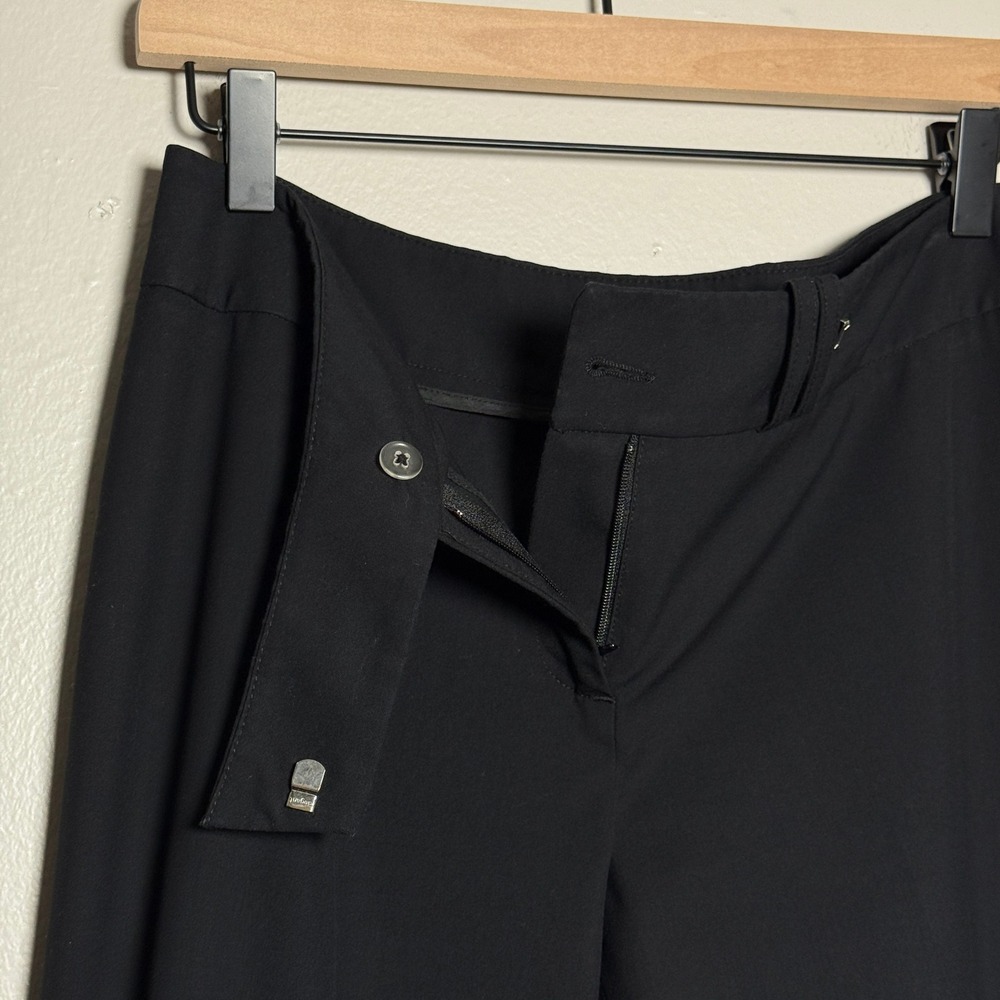 Harold's Womens Dress Pants 4 Black Front Pleat Bootcut Straight Office Career - Picture 6 of 7